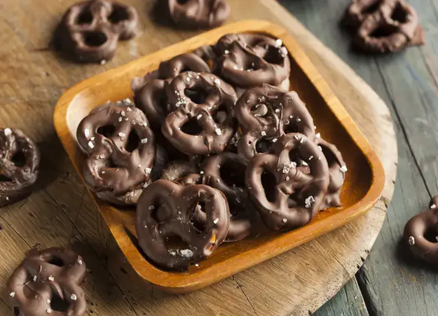 Bretzels au chocolat (sablés de noël)
