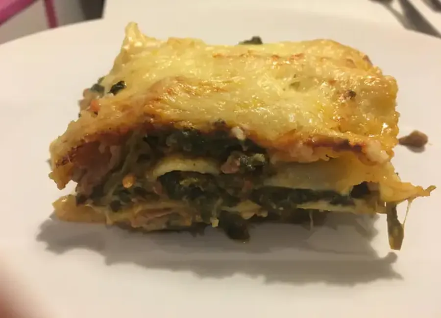 Lasagne aux épinards et au boeuf