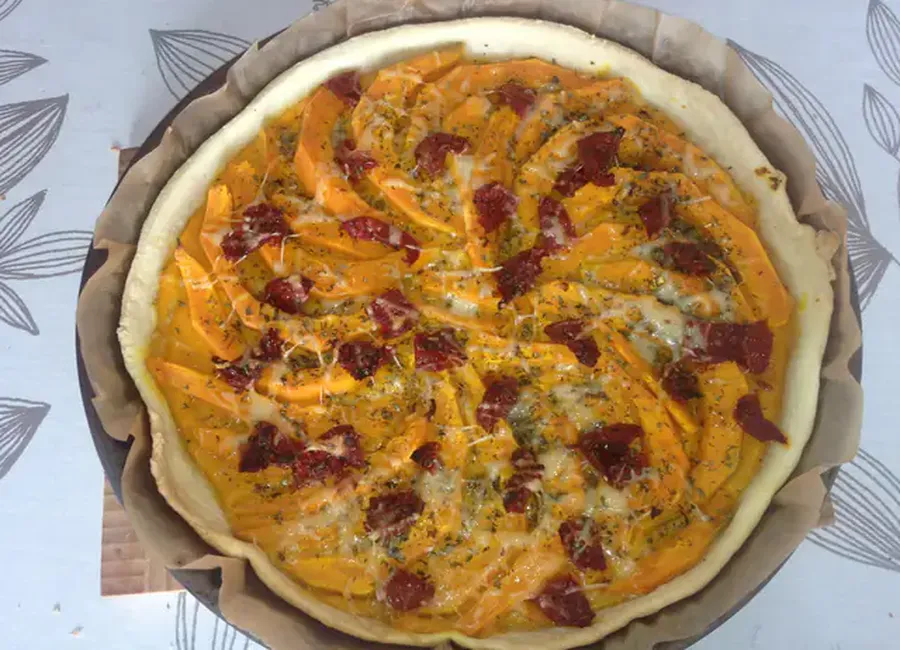 Tarte d’automne au potimarron