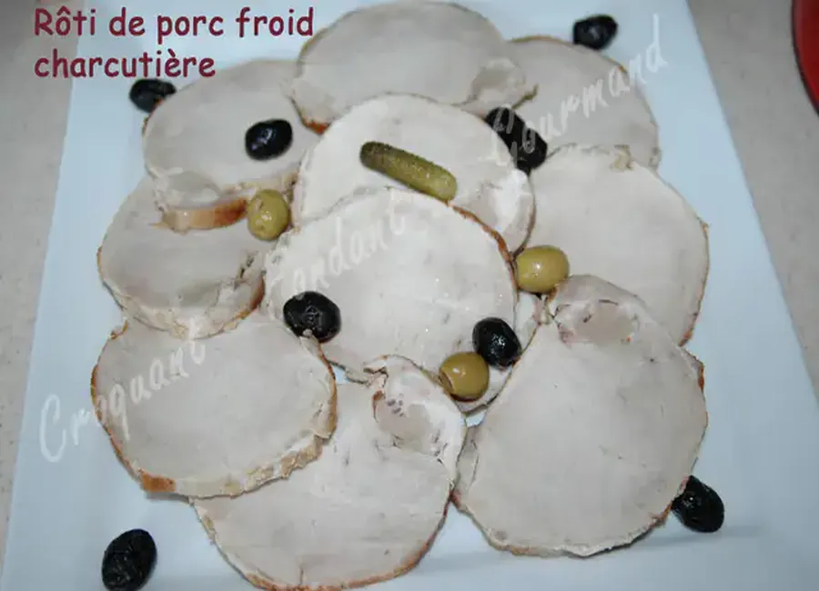 Rôti de porc froid charcutière