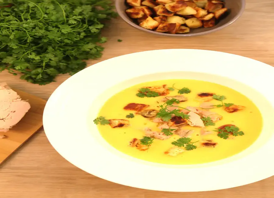 Crème de courge et foie gras