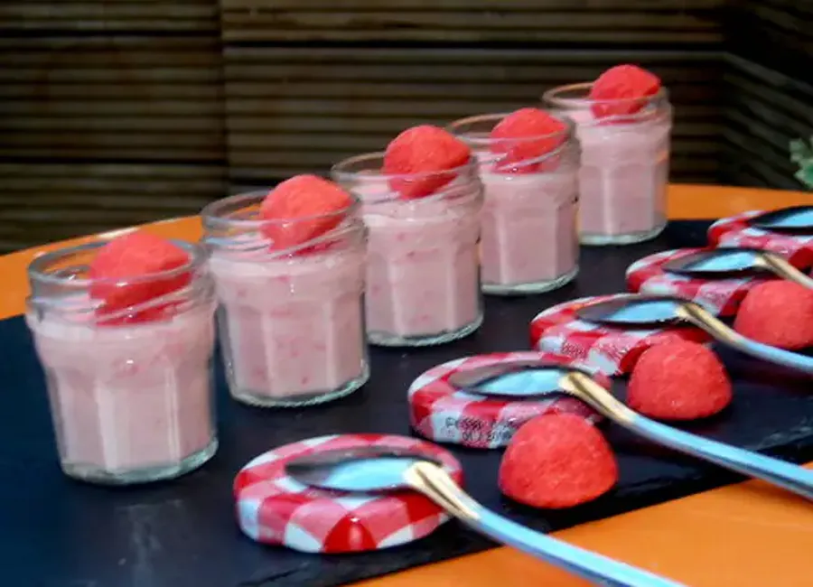 Verrine mousse tagada