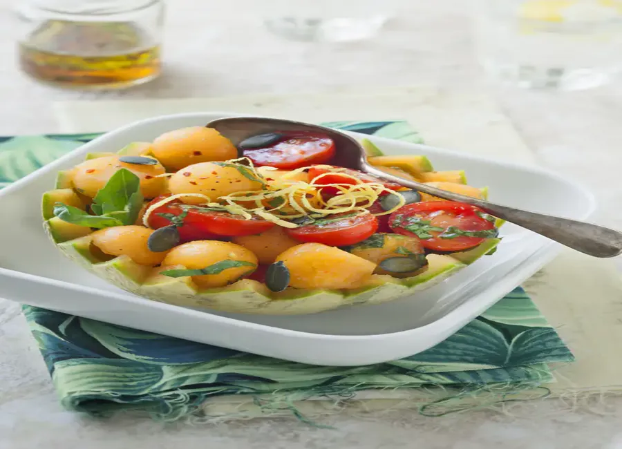 Melon en salade