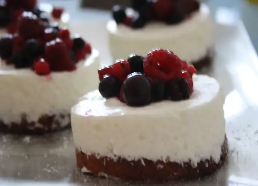 Bavarois léger aux fruits rouges