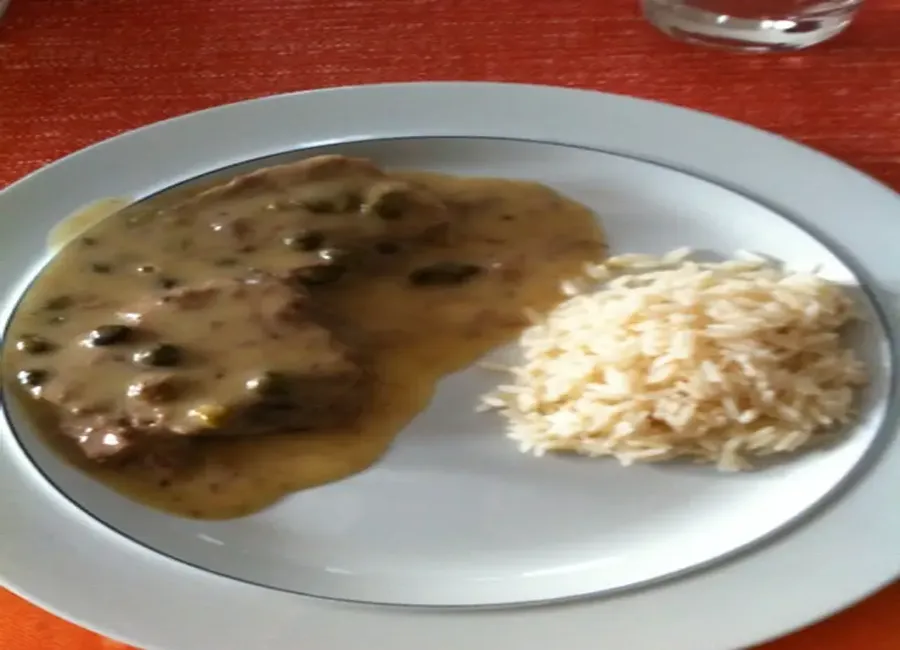 Langue de boeuf, sauce aux câpres