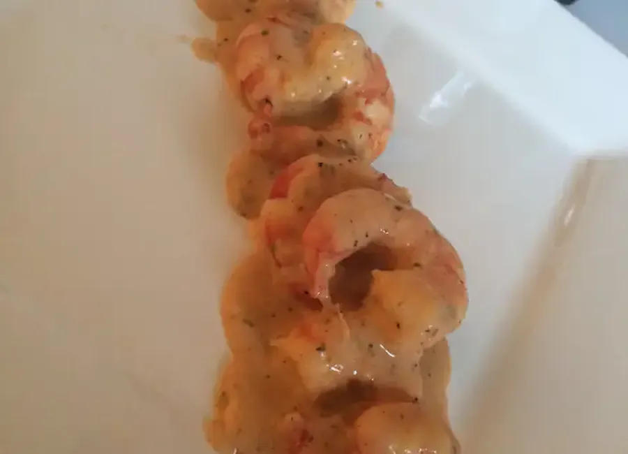 Gambas flambées au pastis