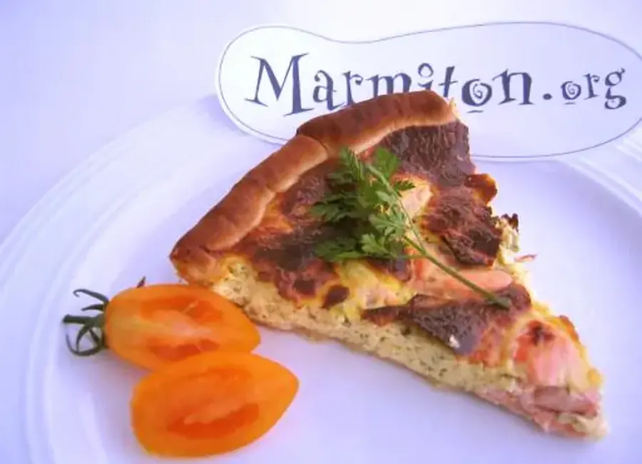 Quiche saumon-chèvre