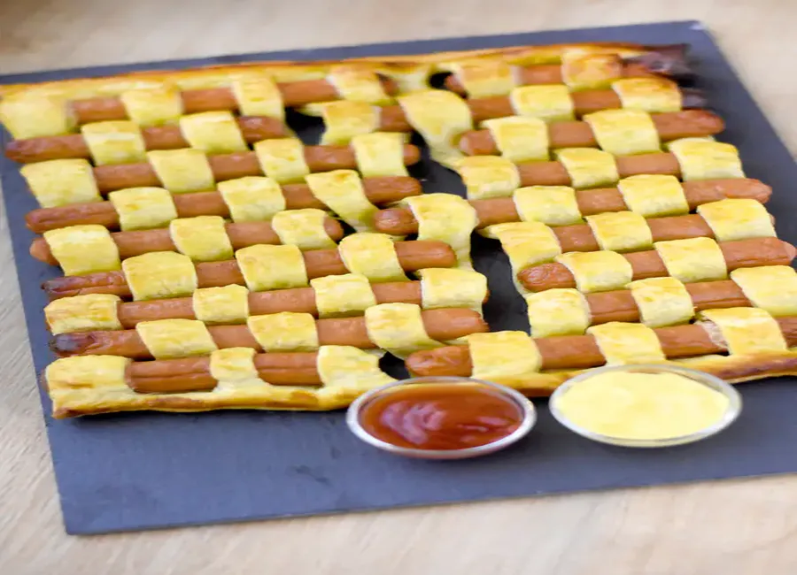 Damier feuilleté de knacki