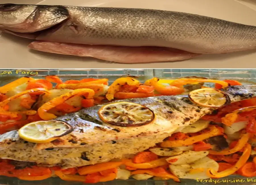 Poisson farci à la marocaine