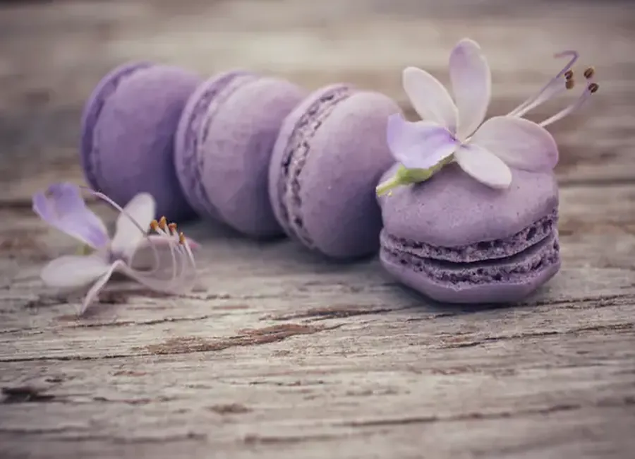 Macarons à la violette