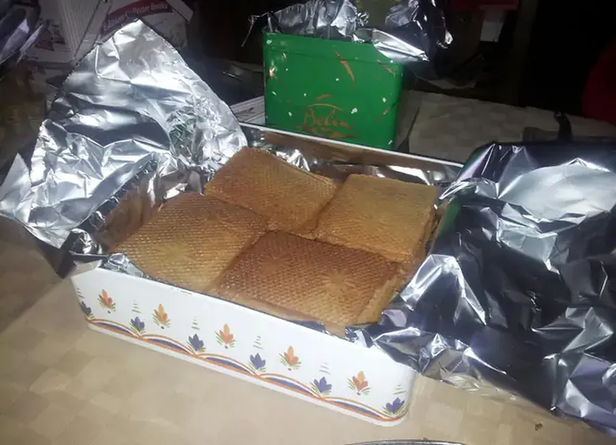 Gaufrettes du nouvel an de ma grand mère