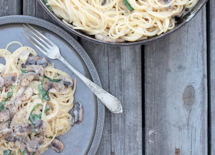 Spaghetti sauce crème aux moules