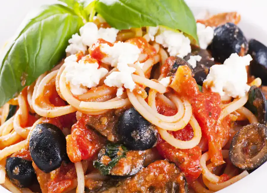 Spaghetti au chèvre