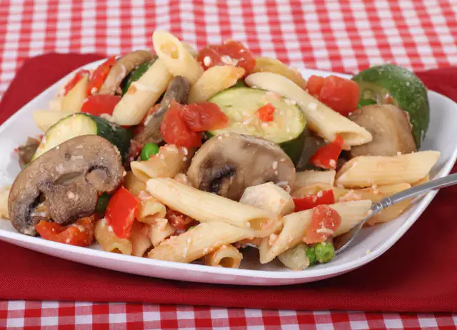 Penne aux pleurotes et à la courgette