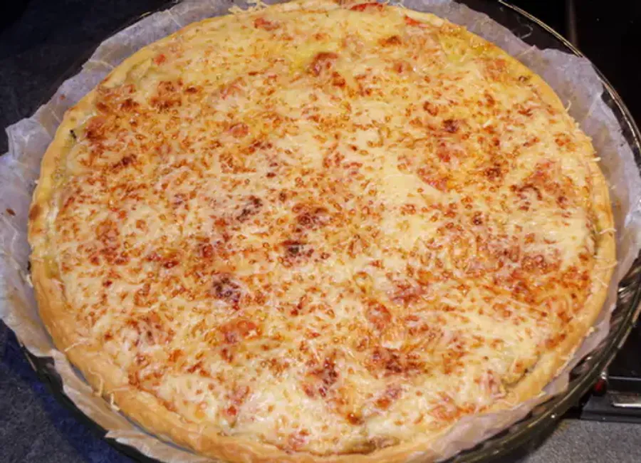 Tarte courgette saumon chèvre