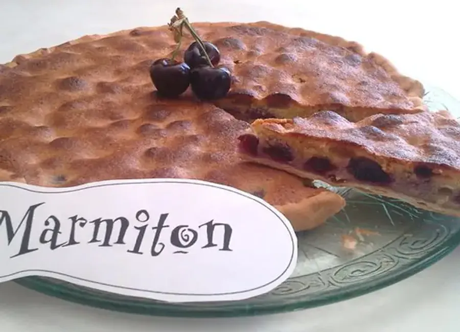 Tarte aux cerises et amandes