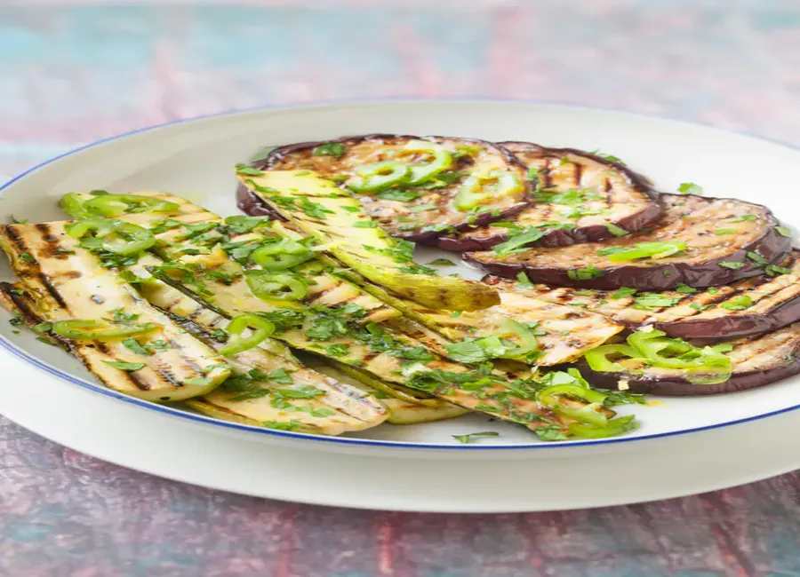 Aubergines et courgettes marinées au vinaigre basalmique