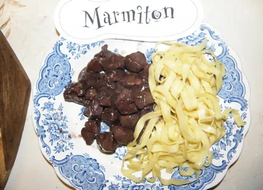 Coeur de porc au vin rouge
