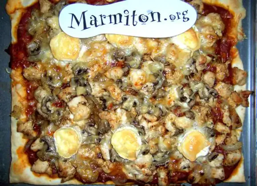 Pizza poulet chèvre