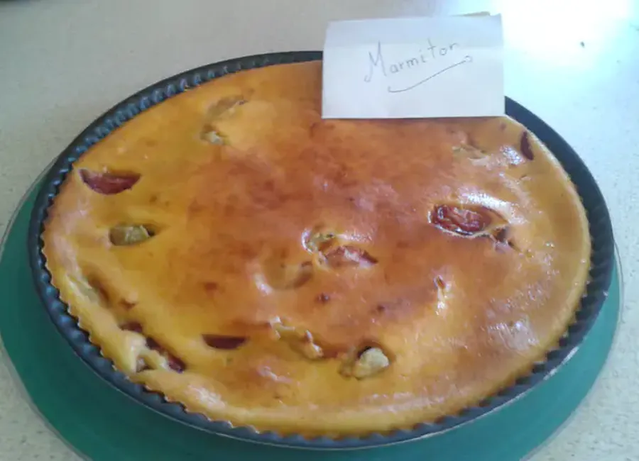 "Clafoutis" fraises kiwi