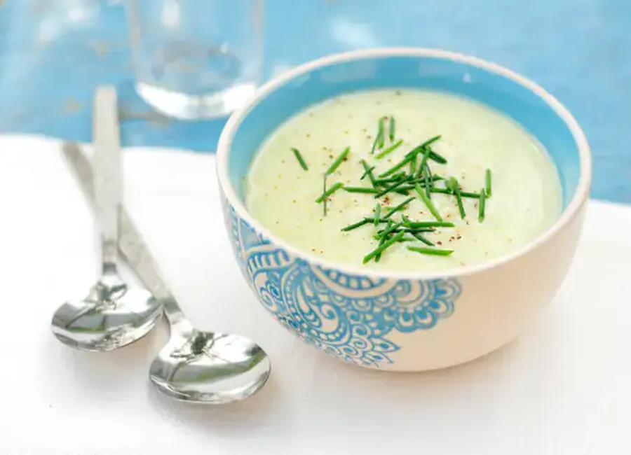 Crème de courgettes au lait de coco