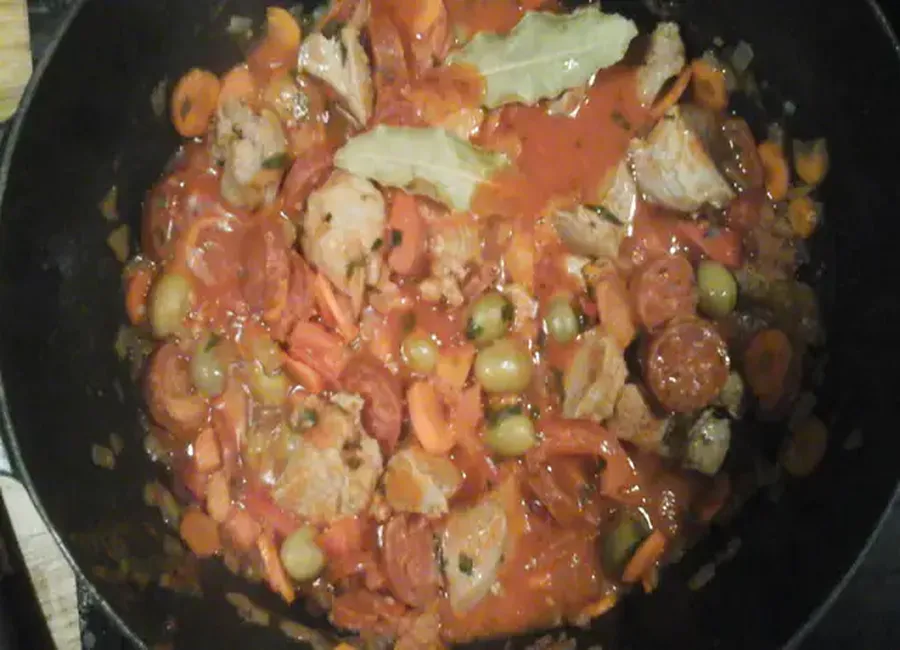 Poulet rôti farci de julie