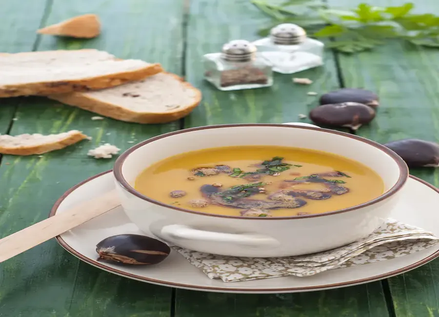 Crème de châtaignes au fenouil