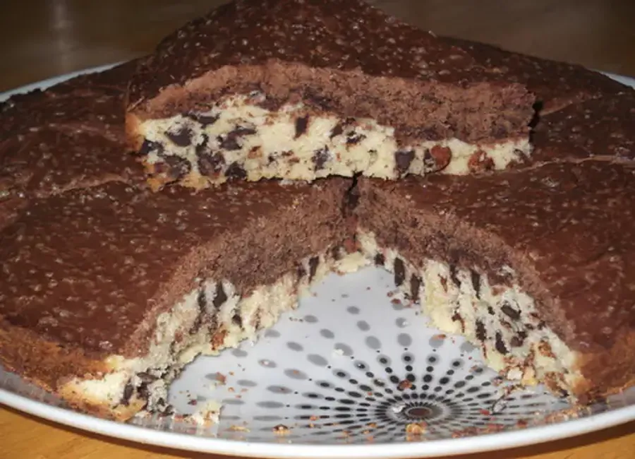 Gateau chocolat blanc + noir