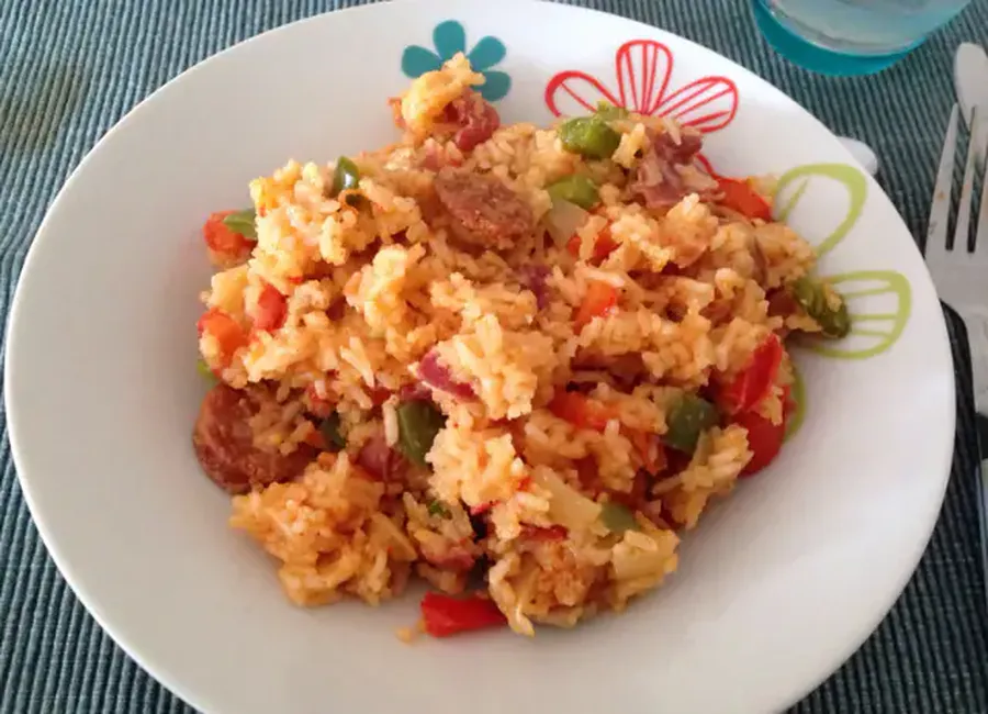 Jambalaya au poulet et au chorizo