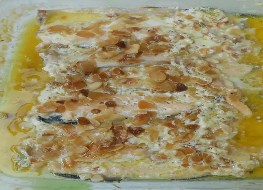 Filet de truite aux amandes (four)