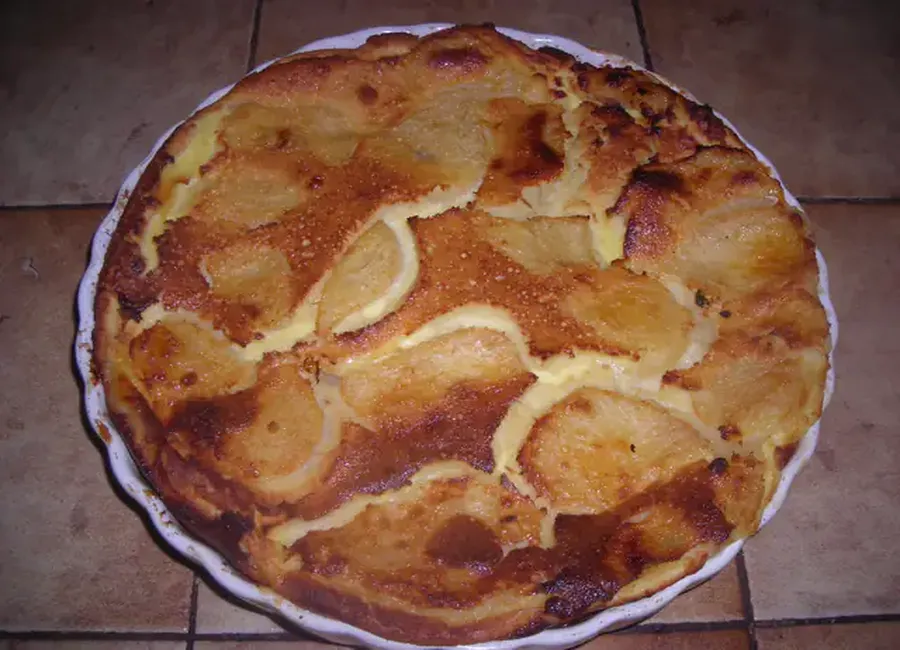 Flan aux poires à la poudre d'amandes