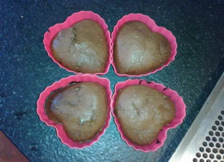 Muffin chocolat noir au coeur fondant de chocolat blanc