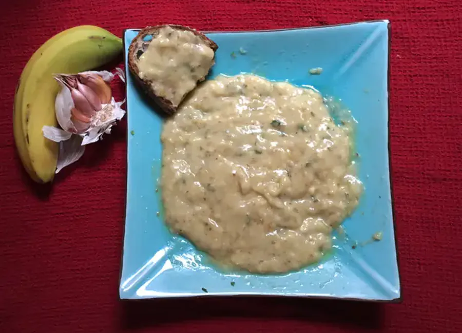 Crème de banane au basilic