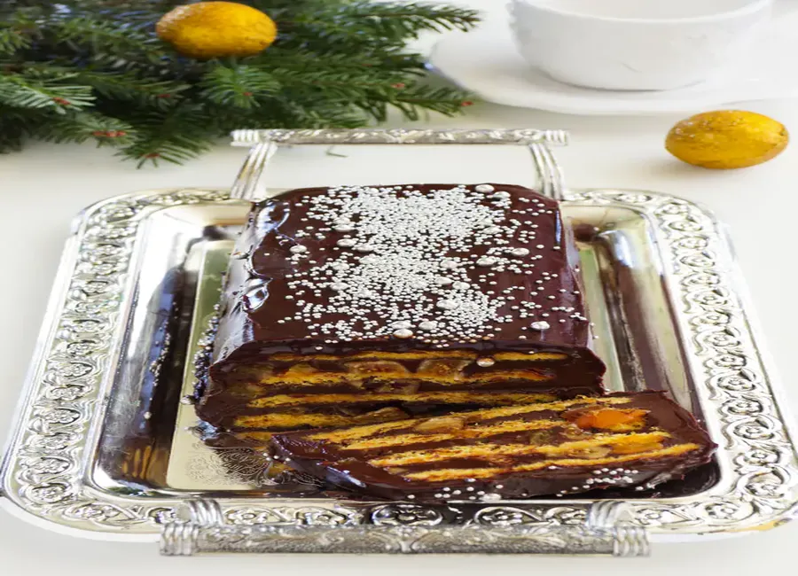 Bûche chocolat-mandarine
