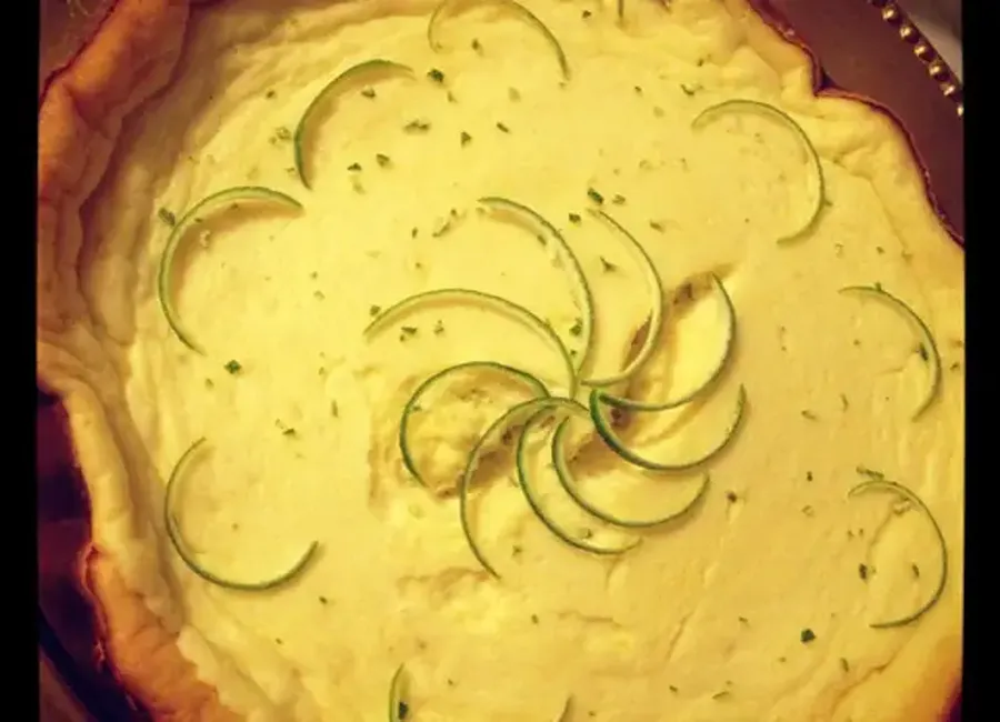 Cheesecake fleur d'oranger et zeste de citron vert