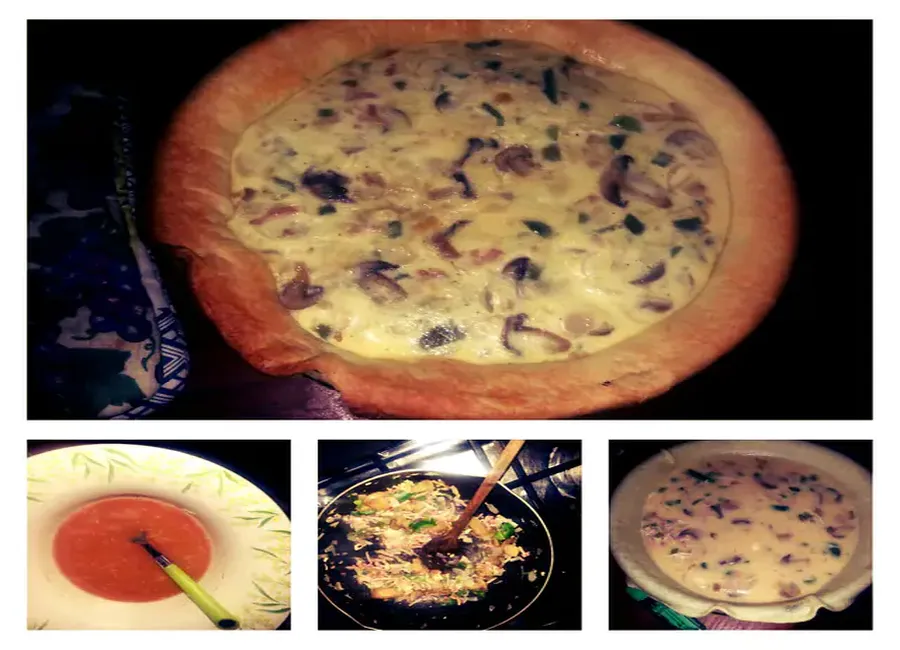 Quiche lardons champignons
