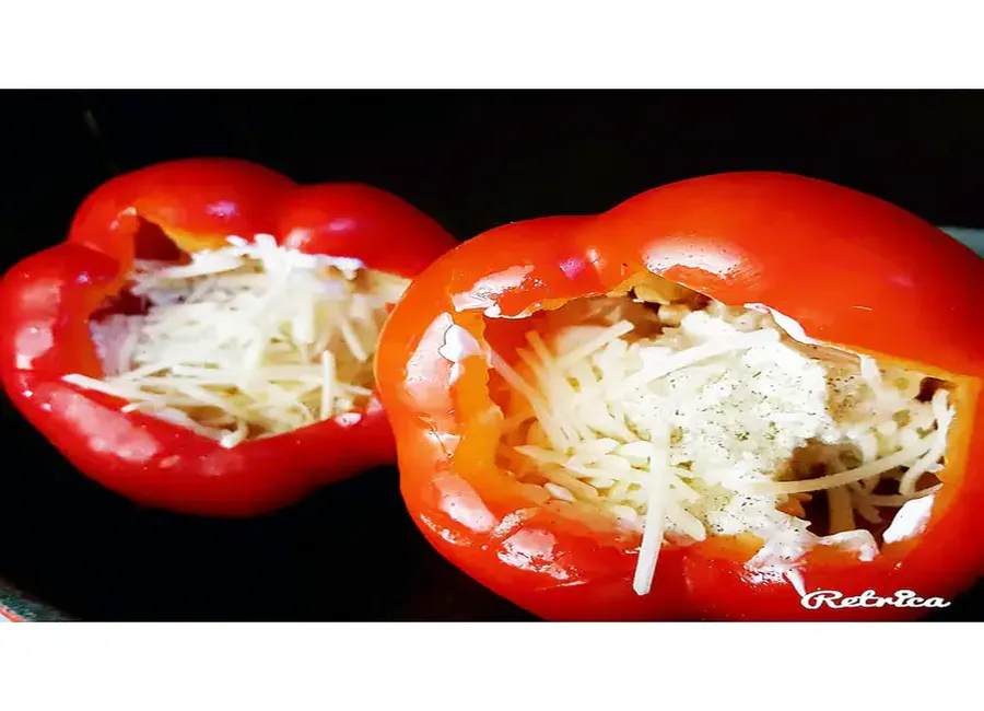 Poivrons farcis au "kiri"