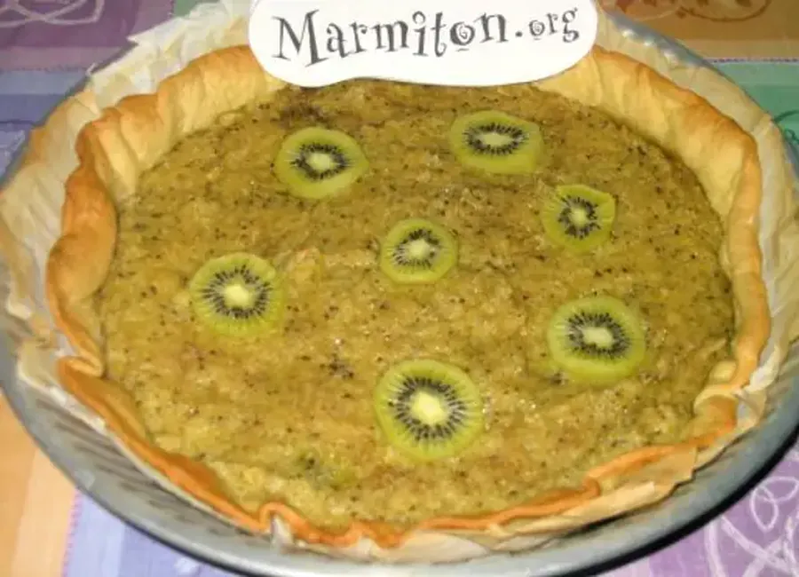 Tarte au kiwis et à la noix de coco