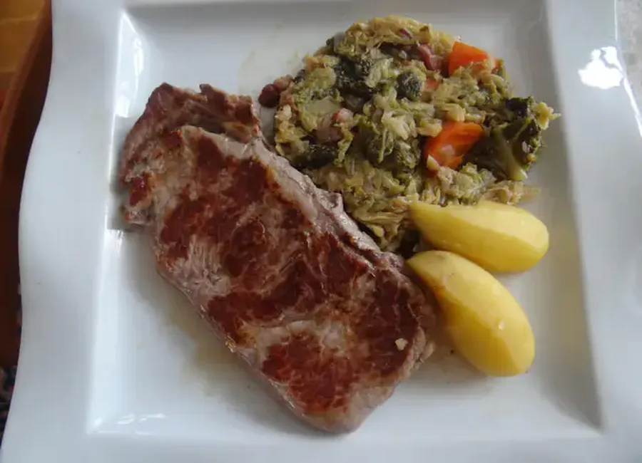 Chou blanc braisé en cocotte