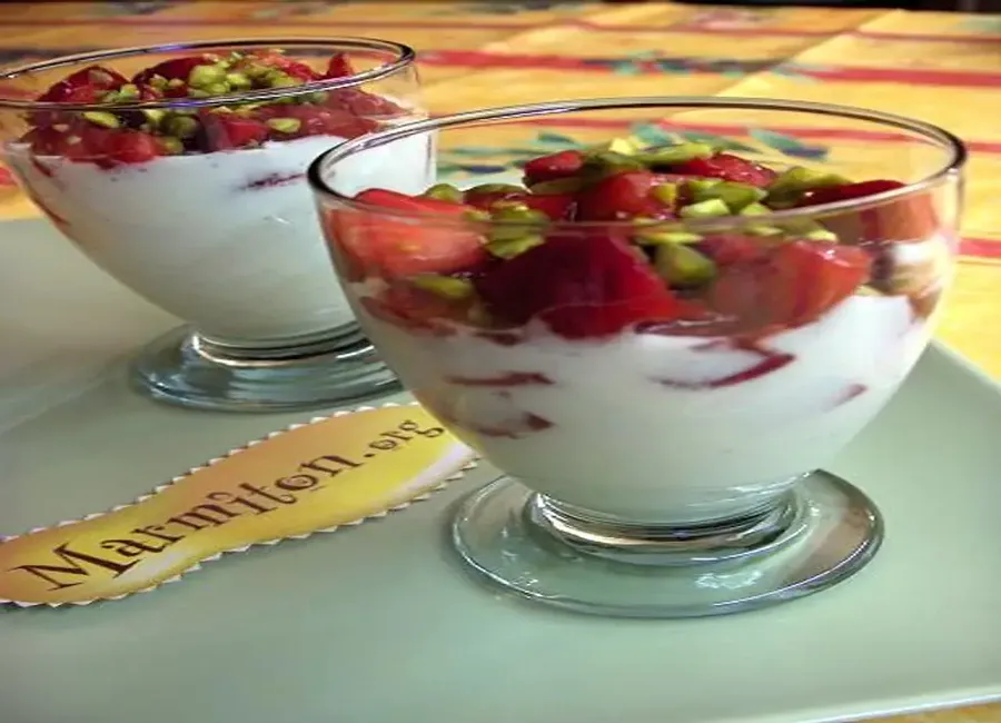 Verrines douceur de fraises