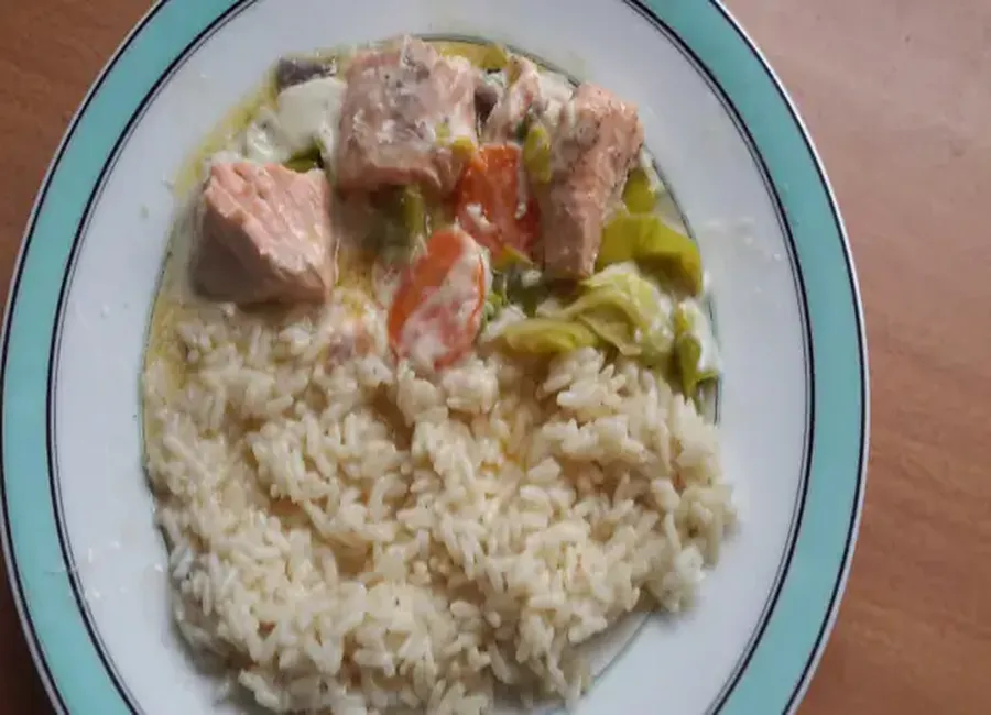 Blanquette de saumon à ma façon