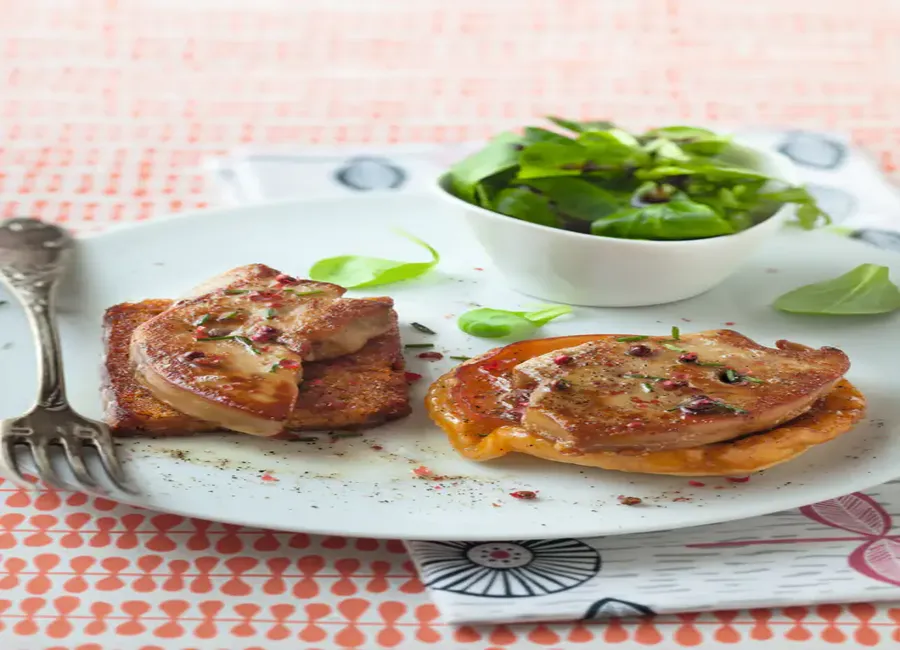 Foie gras poêlé sur tartelette tatin