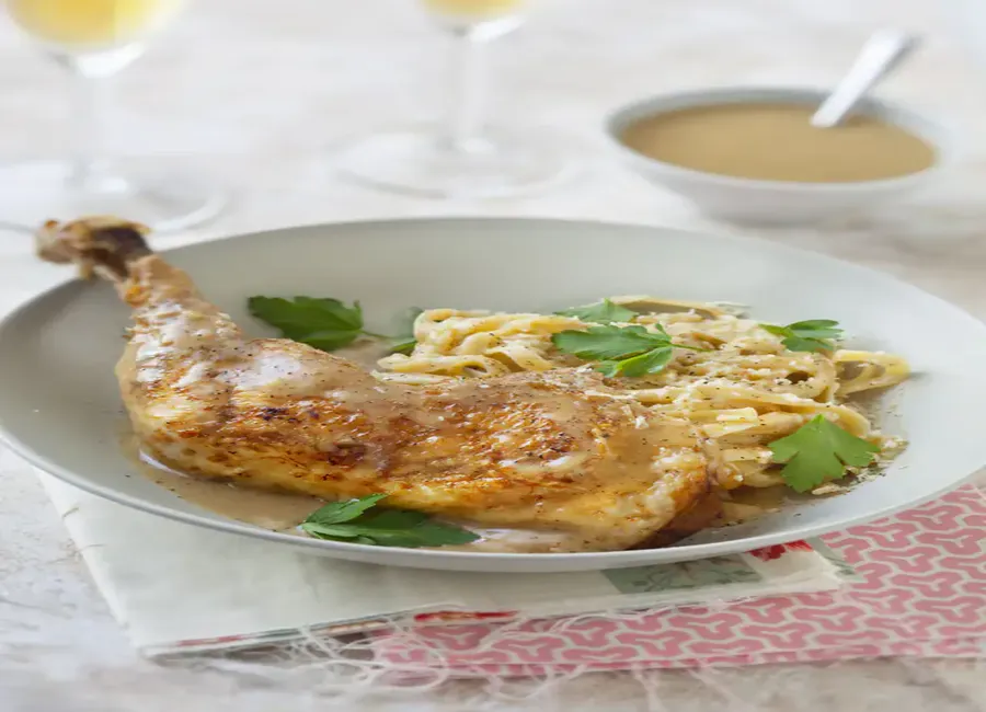 Poule au champagne