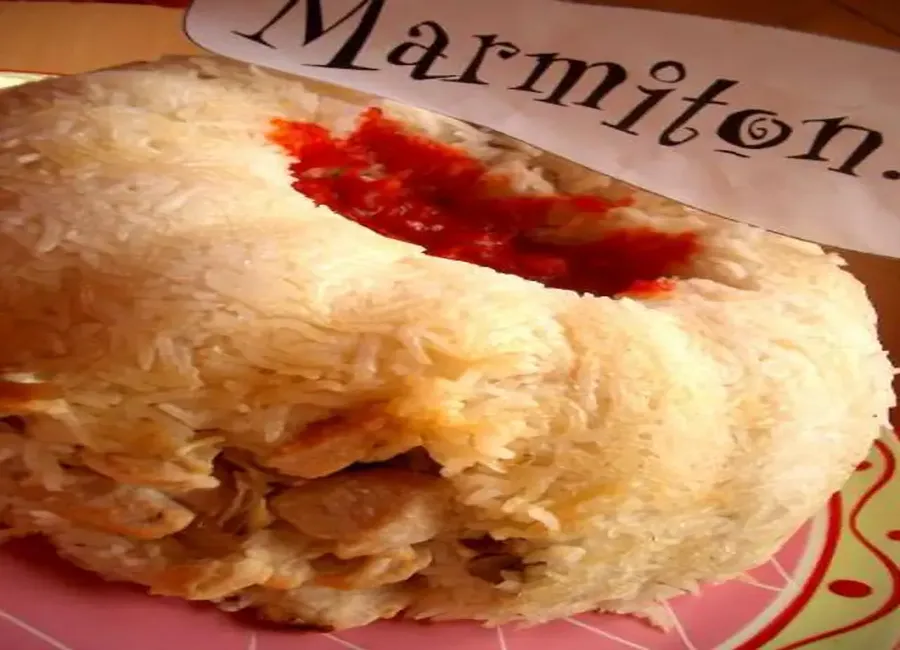 Anneau de riz au poulet et mozzarella