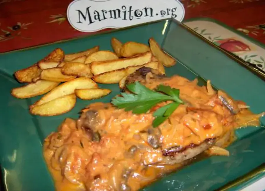 Sauce tomate al'berdouille ( pour rôti de porc )