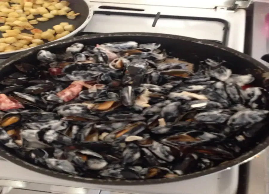 Moules au bleu de bresse