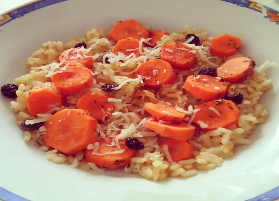Risotto automnale aux fruits secs