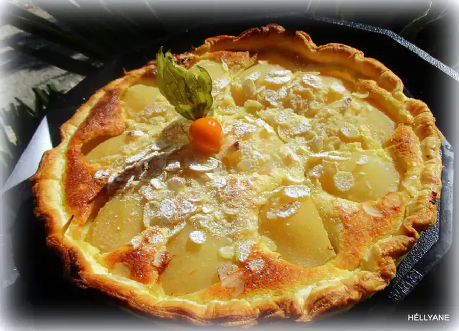 Tarte poires-amandes
