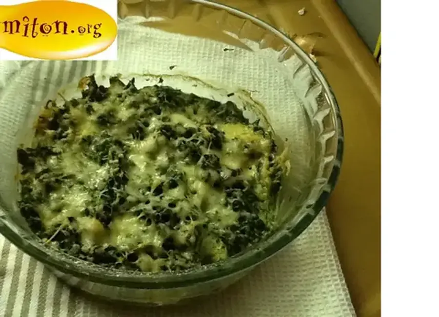 Gratin d'épinards et de rougets