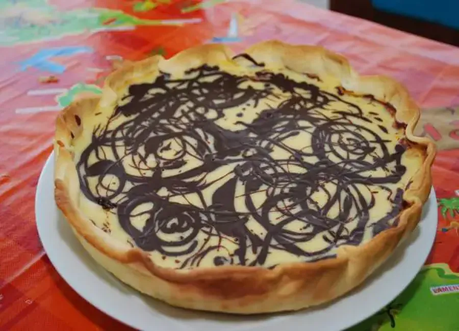 Tarte au chocolat blanc